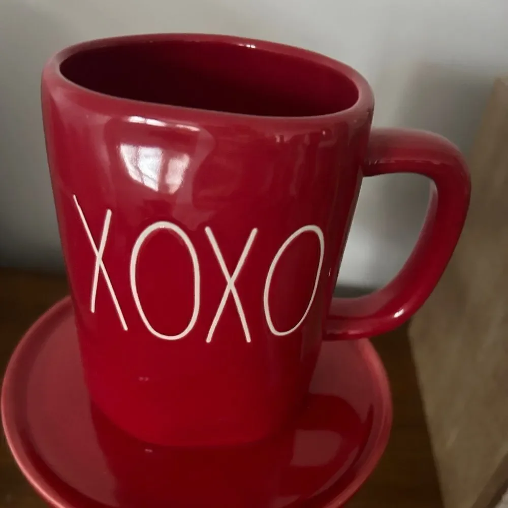 New Rae Dunn By Magenta XOXO Red Valentine's Day Coffee Mug
